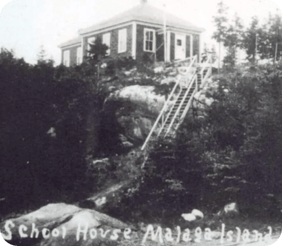 schoolhouse malaga island