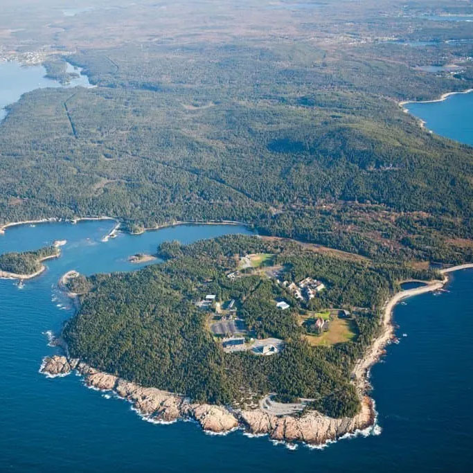 schoodic point aerial crop