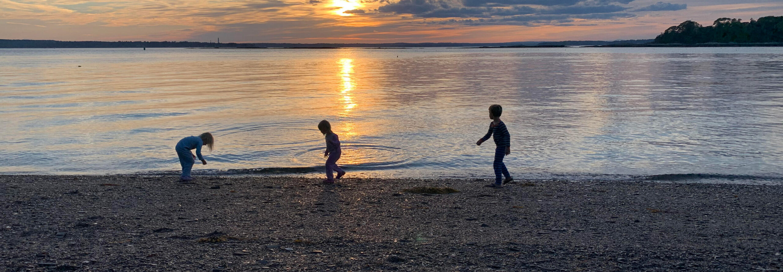 whaleboat kids at dusk